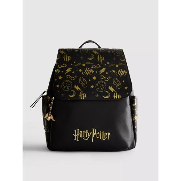 NEW Primark x Harry Potter Black and Gold Backpack main image 13